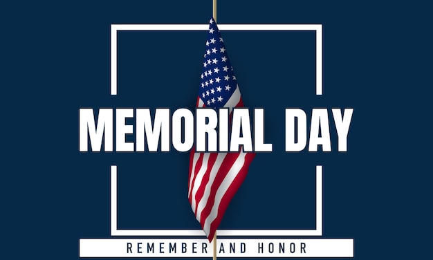 Memorial Day Background Design Illustration Vectorielle