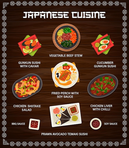 Menu De Cuisine Japonaise