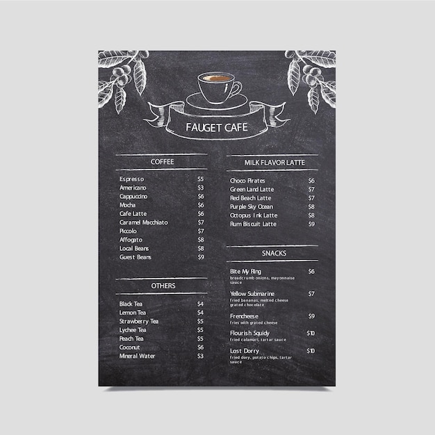 Menu Du Restaurant