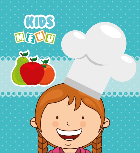 Vecteur menu pour enfants