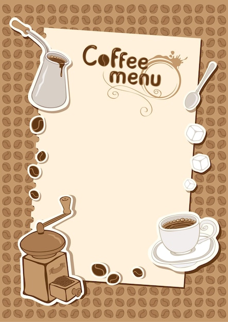 Menu Des Prix Pour Le Café