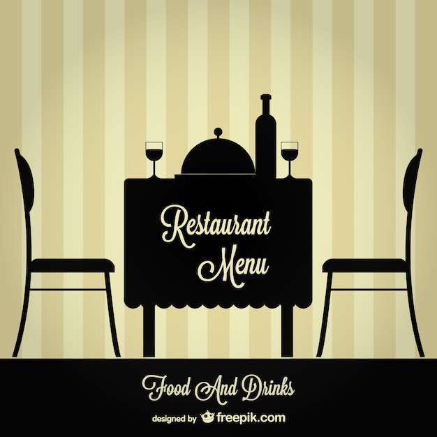 Vecteur menu de restaurant illustration libre