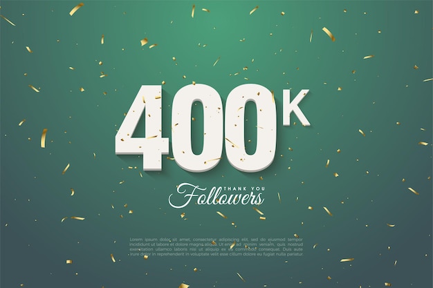 Vecteur merci, 400k abonnés