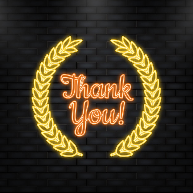 Merci Gold Award Gratitude Symbole Illustration Vectorielle