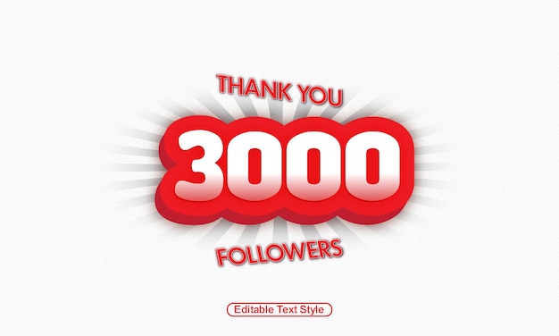 Merci pour les 3000 abonnés