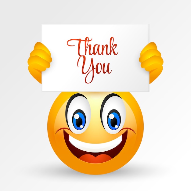 Merci pour l'illustration emoji