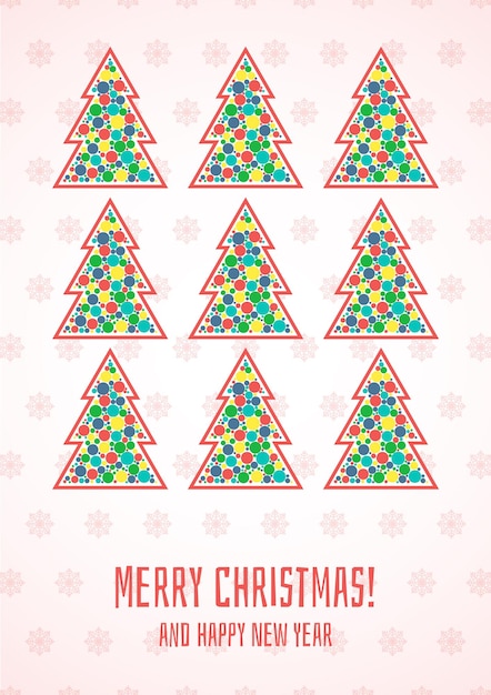 Merry christmas greeting card