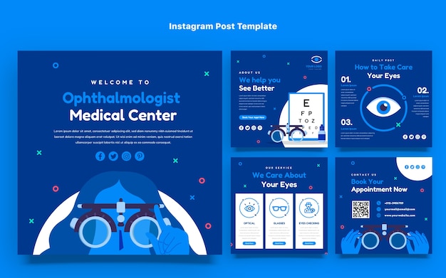 Messages instagram d'ophtalmologistes minimaux