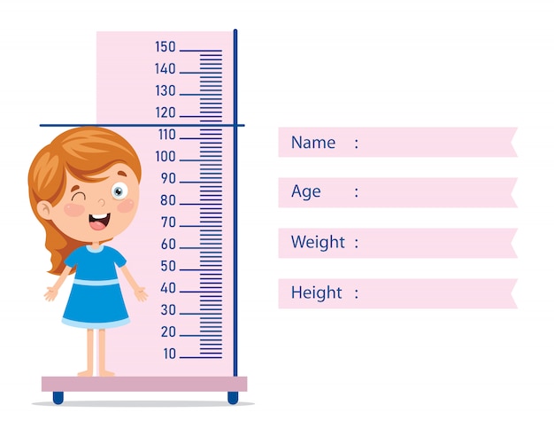 Mesure De La Hauteur Pour Les Petits Enfants