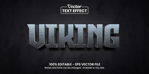 Métal Viking, Effet De Texte Modifiable