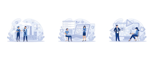Métaphore du développement de logiciels antivirus. Logiciels malveillants, virus informatiques et logiciels espions,