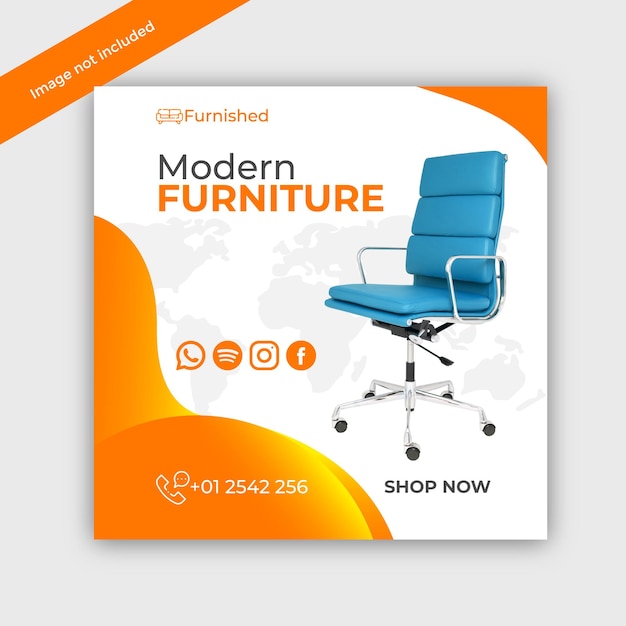 Vecteur meubles à vendre après la conception facile à modifier
