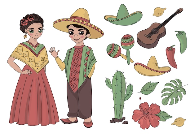 Mexico Couleur Vector Illustration