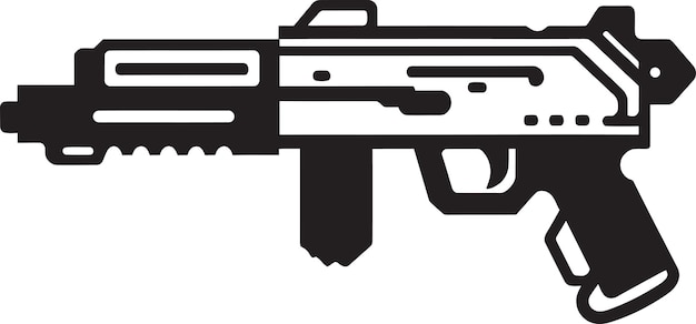 Micro Maverick Sleek Vector Symbole D'un Pistolet De Jouet En Noir Imaginez Et Appliquez Le Logo Noir Emblématique Desi