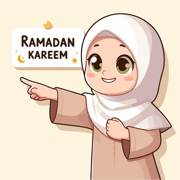 Un mignon enfant musulman est en train d'exprimer son point de vue.