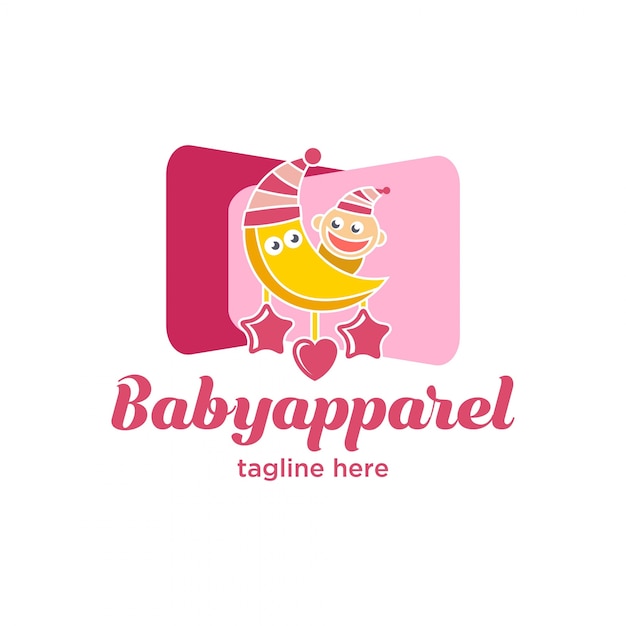 Mignon Petit Logo De Vêtements De Bébé