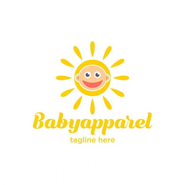 Mignon Petit Logo De Vêtements De Bébé