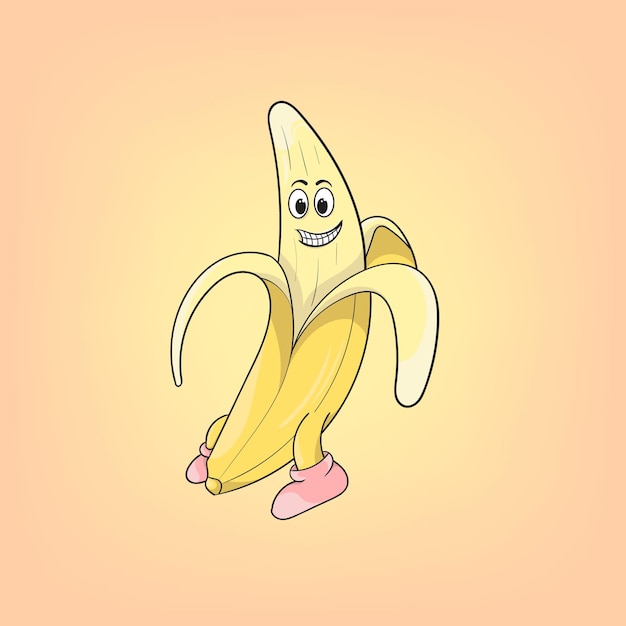 Mignon, Sourire, Banane, Mascotte