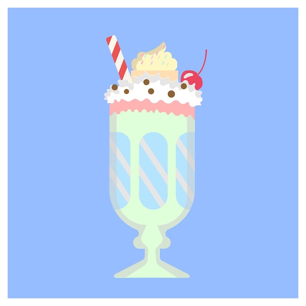 Vecteur milkshake