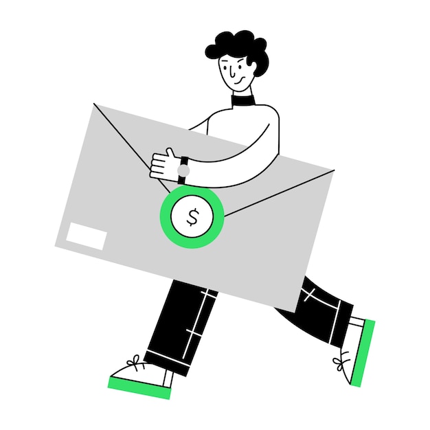 Mini-illustrations linéaires des passerelles de paiement