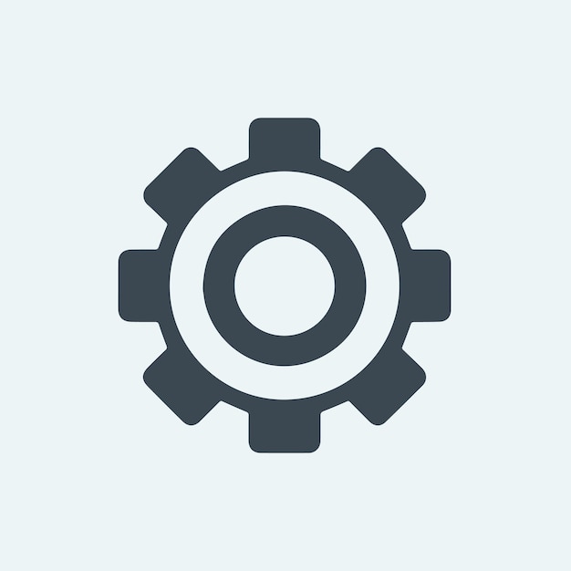 Vecteur minimalist setting icon vector