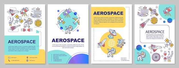 Mise En Page Du Modèle De L'industrie Aérospatiale