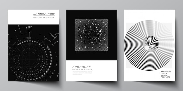 mise en page d'un modèle de conception de couverture pour brochure
