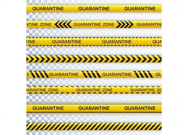 Vecteur mise en quarantaine des bandes de danger