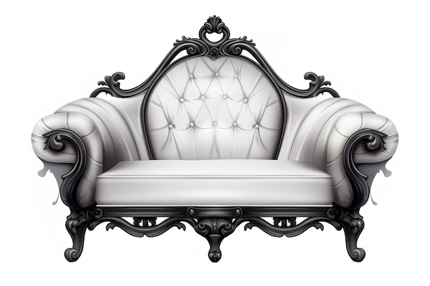 Mobilier Baroque Riche Fauteuil Décotations De Style Royal Ornements Victoriens Gravés