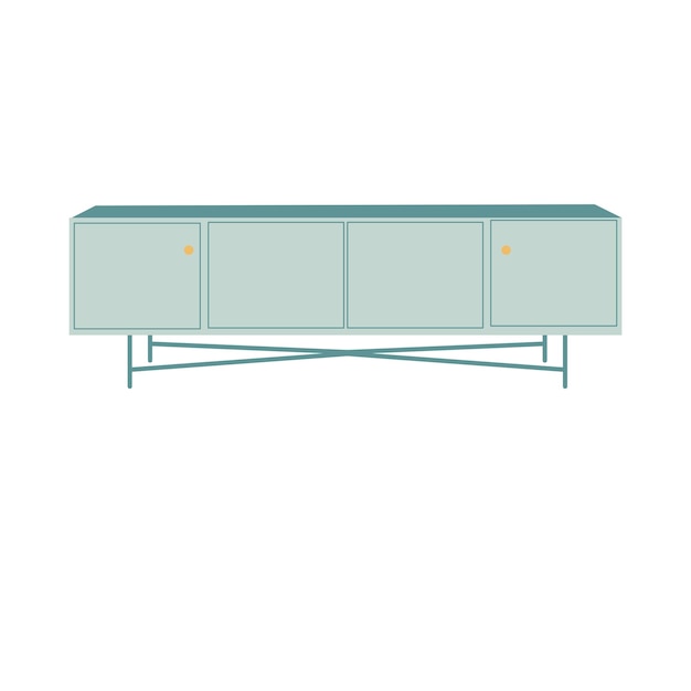 Mobilier, clipart, illustration, graphique, couleurs