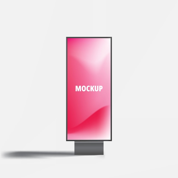 Mockup de bannière d'affichage professionnel pour les expositions