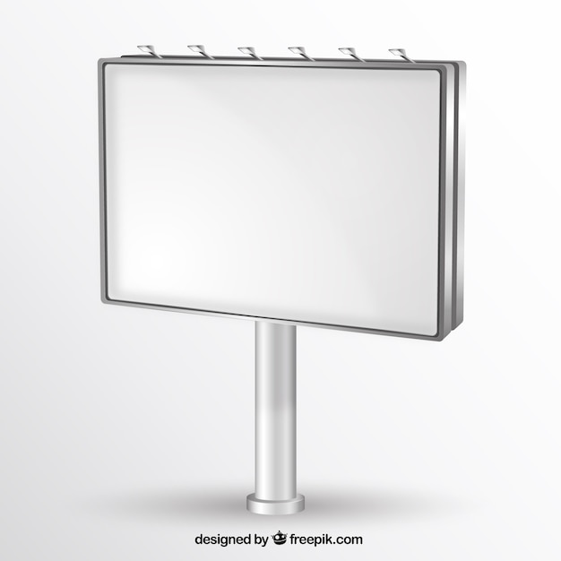 Vecteur mockup billboard blank