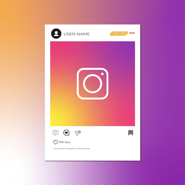 Mockup de grille Instagram modifiable pour une conception visuelle créative