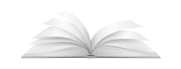 Mockup de livre 3D réaliste avec tournage des pages
