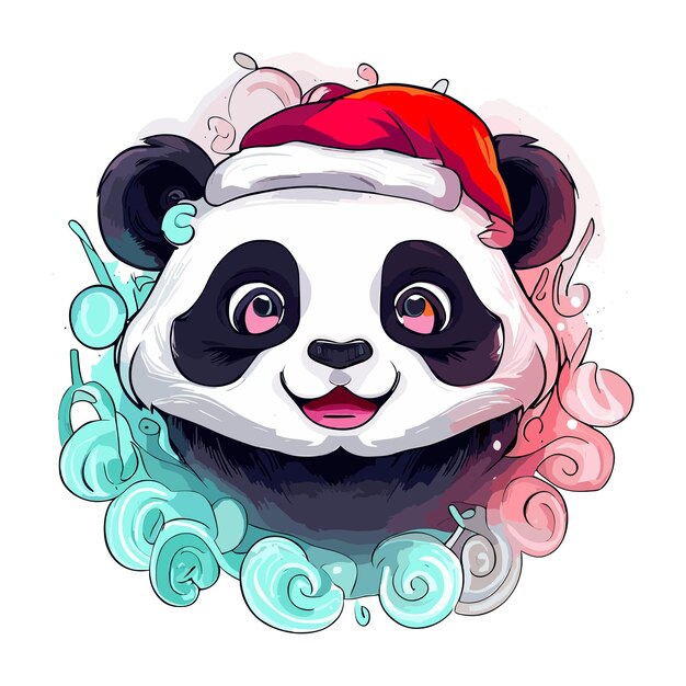 La mode du Père Noël joyeux de Panda