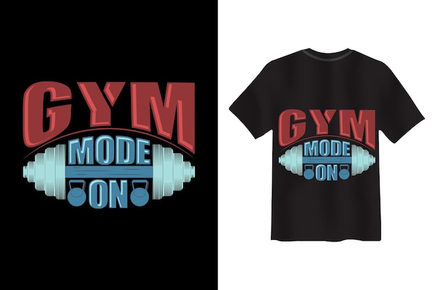 Mode GYM sur la conception de t-shirts Gym-Fitness