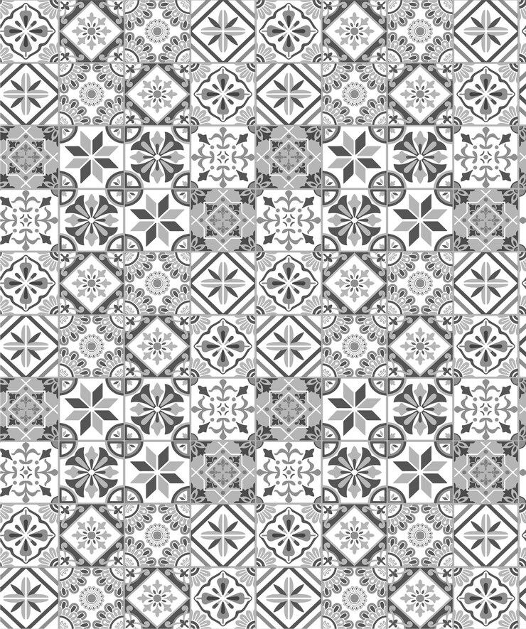 Vecteur modèle abstrait noir et blanc sans couture de carrés et de carrés dans le style de gravure
