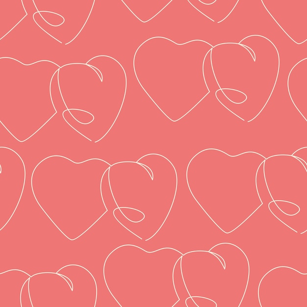 Modèle abstrait sans couture de fond de coeurs. Image pour une affiche ou une couverture.
