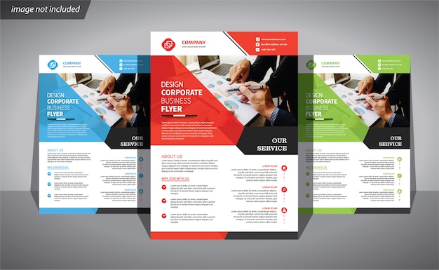 modèle d'affaires flyer pour brochure de couverture d'entreprise