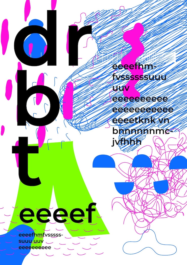 Vecteur modèle d'affiche abstrait artistique à la mode unique formes dans la technique de la main vous n'avez besoin que de quelques minutes pour créer votre propre design pour instagram stories magazine leaflet billboard