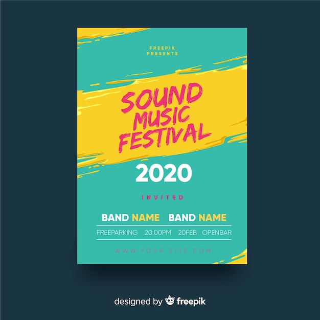 Modèle D'affiche De Festival De Musique