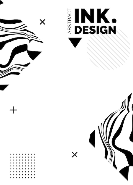 Modèle d'affiche de lignes noires Arrière-plans ondulés abstraits à la mode Motifs à rayures sans soudure lignes verticales déformées et ondulations Effets optiques géométriques Impression de mode pour le textile et le tissu