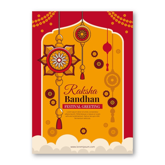 modèle d'affiche de Raksha bandhan