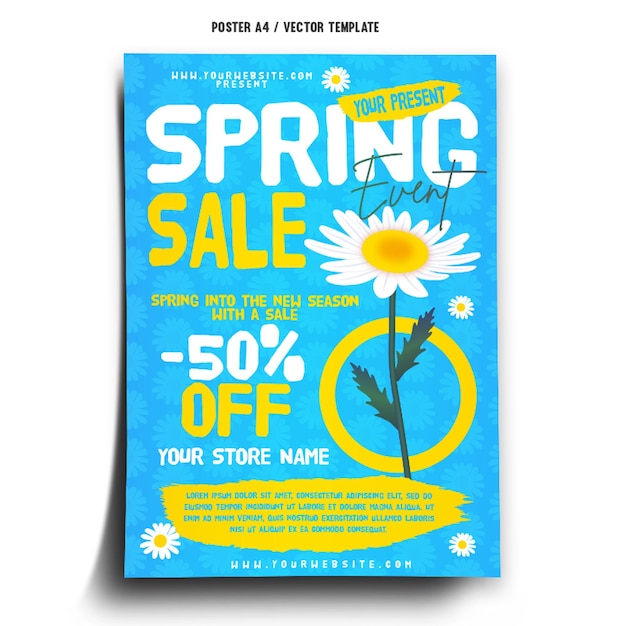 Modèle D'affiche De Vente De Printemps