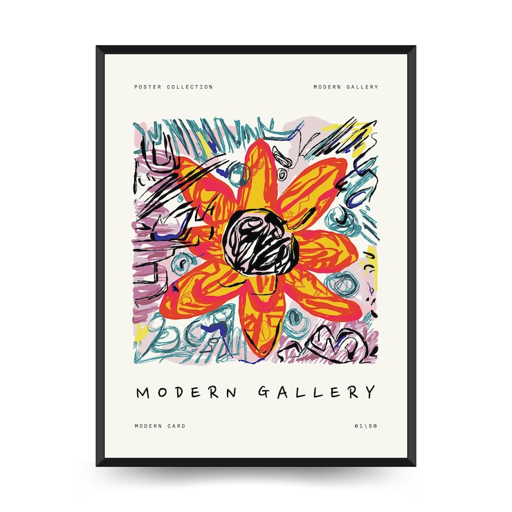 Vecteur modèle d'affiches esthétiques abstraites, peintures matisse modernes et tendance, exposition de décoration de musée d'art
