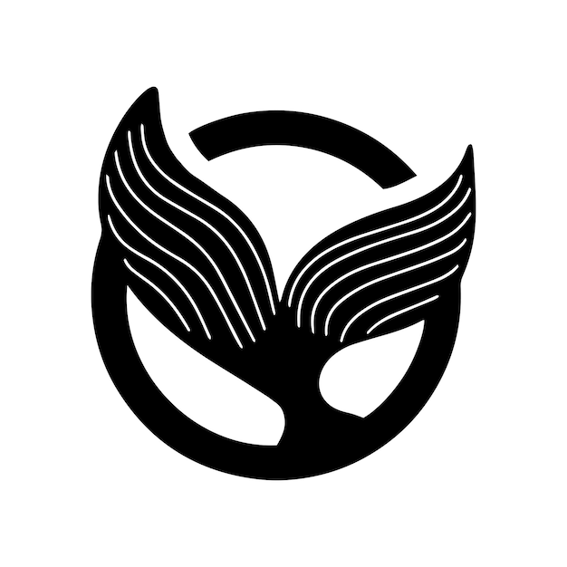 Modèle D'animal De Baleine Noire Simple Logo De Conception Créative Animal Sous-marin Tueur Logo Pour L'identité Et L'image De Marque De L'entreprise