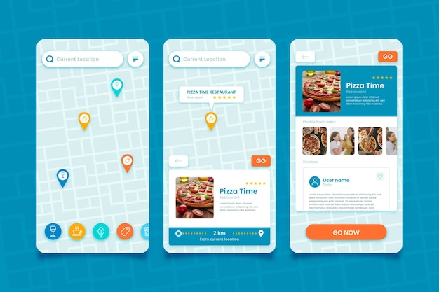 Modèle d'application de localisation créative
