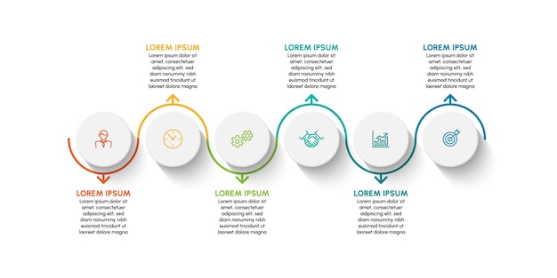 Modèle d'arrière-plan de conception d'infographie d'entreprise