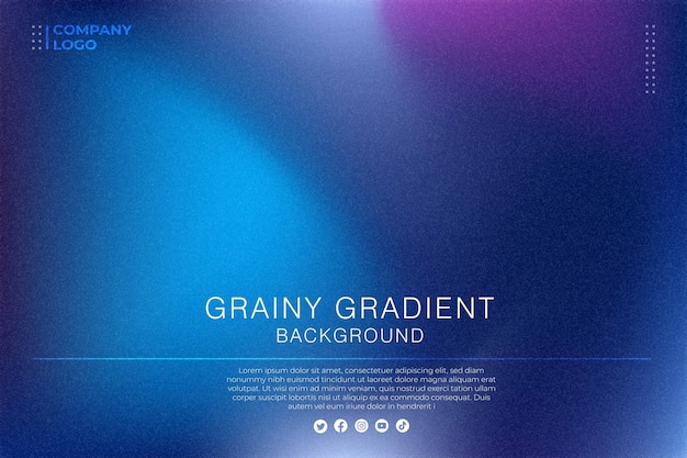 Modèle d'arrière-plan de gradient grainy vectoriel