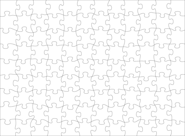 Modèle ou arrière-plan de jeu de puzzle vierge
